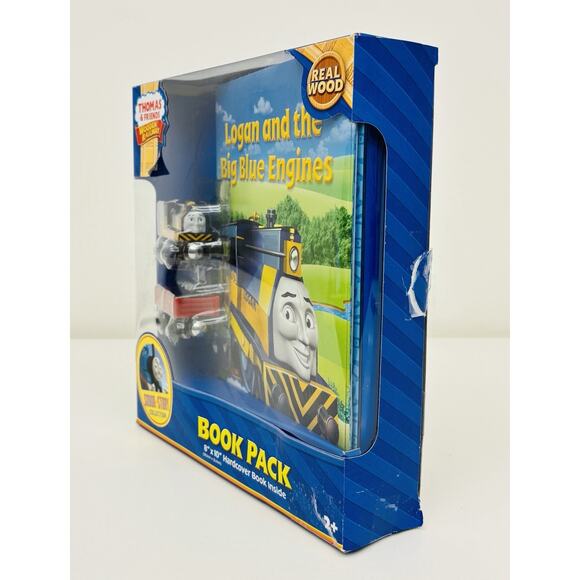 Thomas Wooden Railway Logan and the Big Blue Engines Book Pack CCX64 - Picture 15 of 16